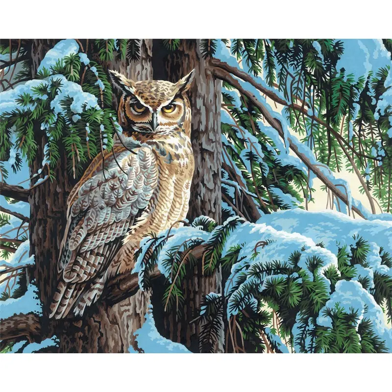 Great Horned Owl, Paint by Number_73-91772