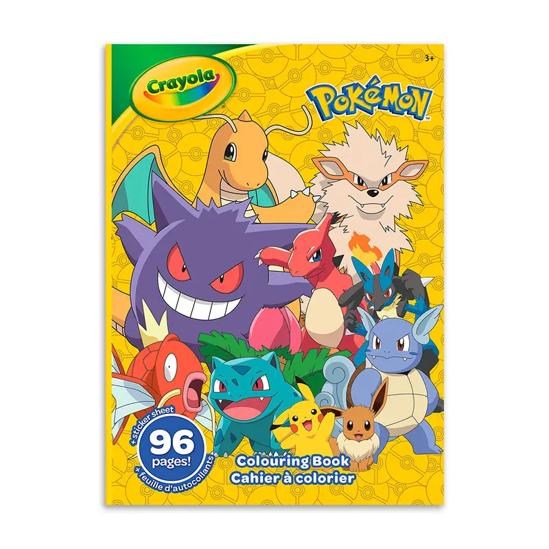 Crayola - 96 pages Licensed Coloring Book - Pokmon