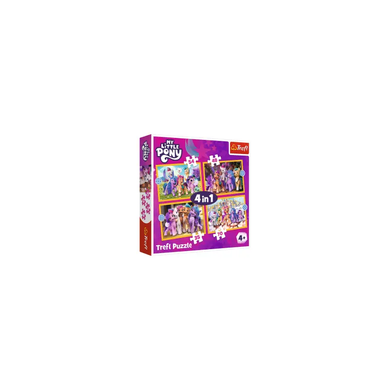 PUZZLE - MY LITTLE PONY - MEET THE PONIES 4in1 - 35/48/54/70pcs