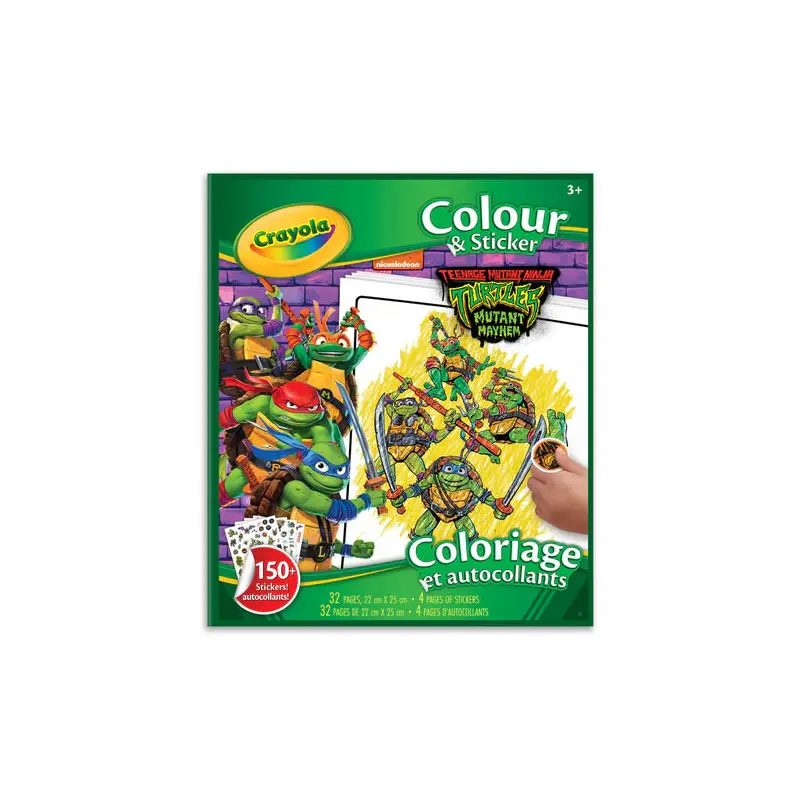 Activity Book Crayola Colour & Sticker TMNT