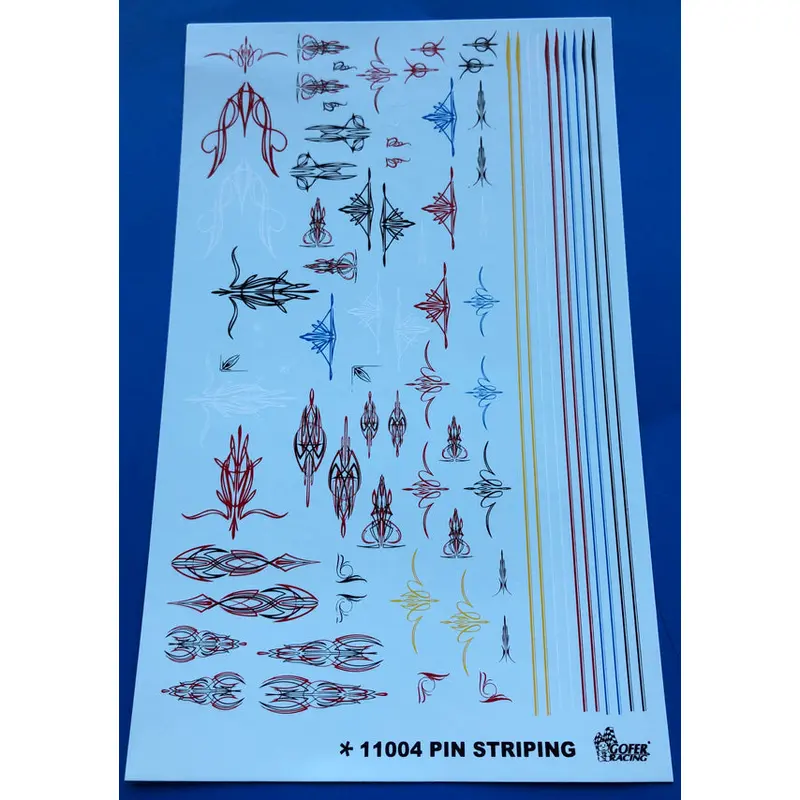 Gofer Racing Gold PinStripping Decal Sheet 1/24