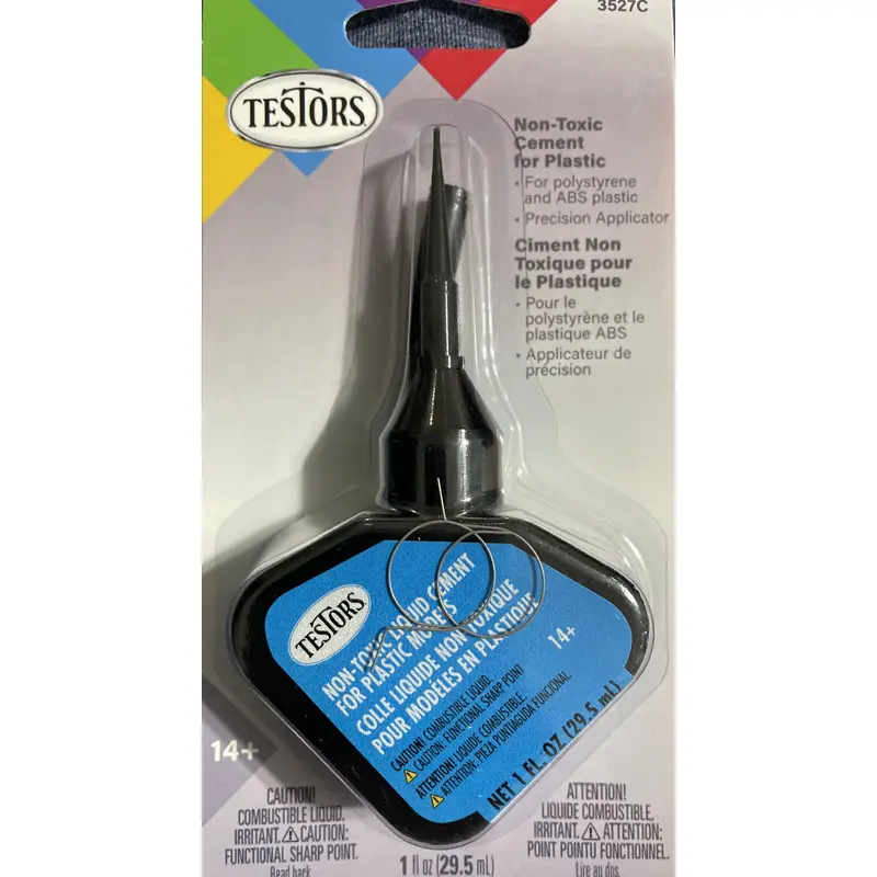 Testors Non-Toxic Liquid Cement with Precision Applicator 3527C