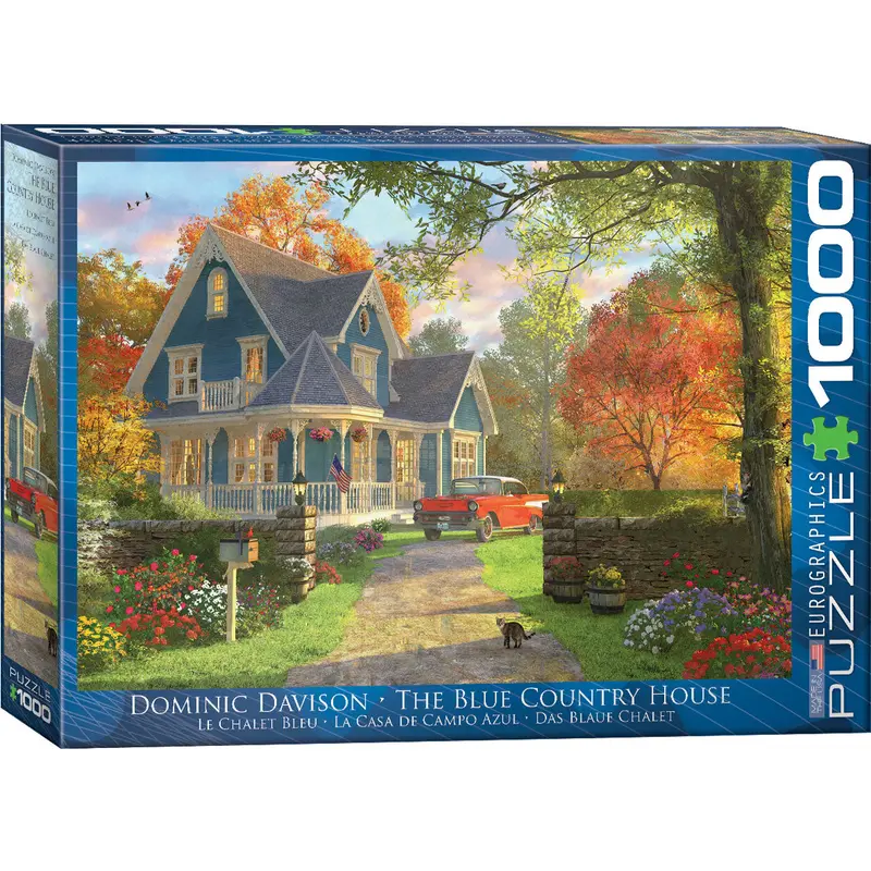 Dominic Davison - The Blue Country House 1000pc Puzzle