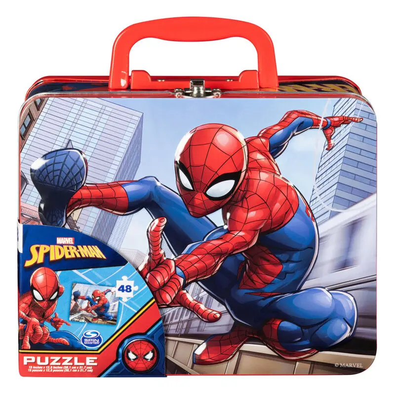 Spider-Man 48-Piece Puzzle in Tin With Handle