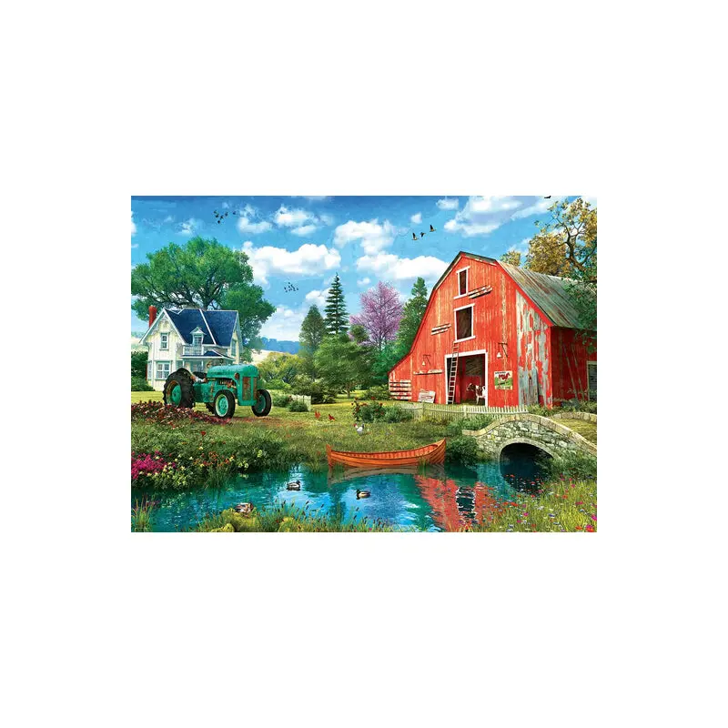 The Red Barn - Dominic Davison 1000 Piece Jigsaw Puzzle