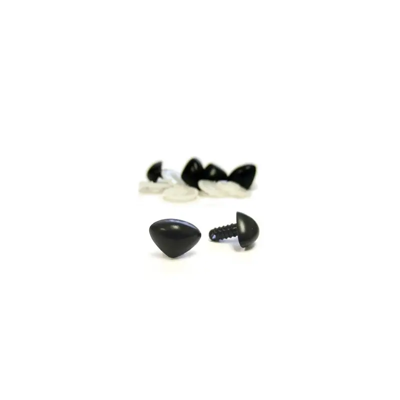 Animal Nose - Black - 18mm - 4pc