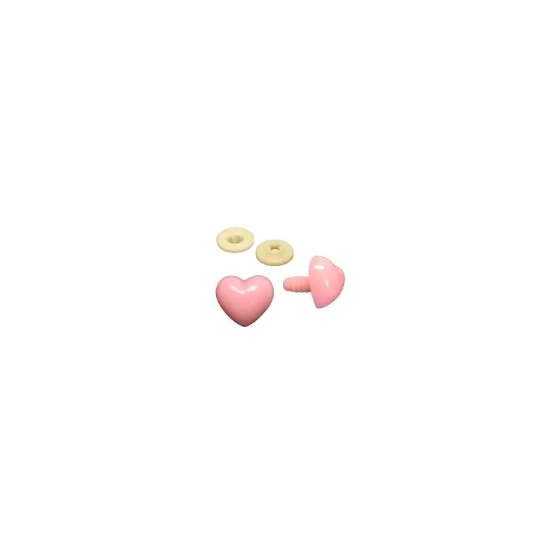 Heart Nose - Pink - 18mm - 4 Noses