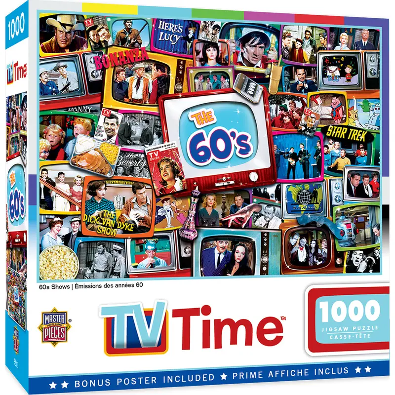 TV TIME - 60S SHOWS 1000 PIECE PUZZLE