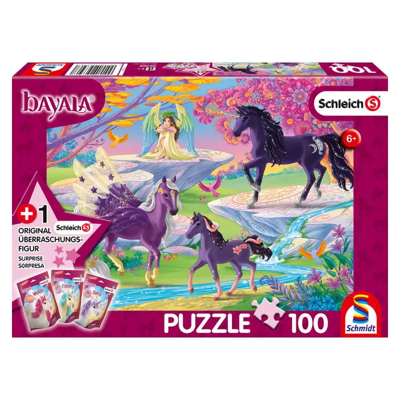 Glade with unicorn family, 100 pcs