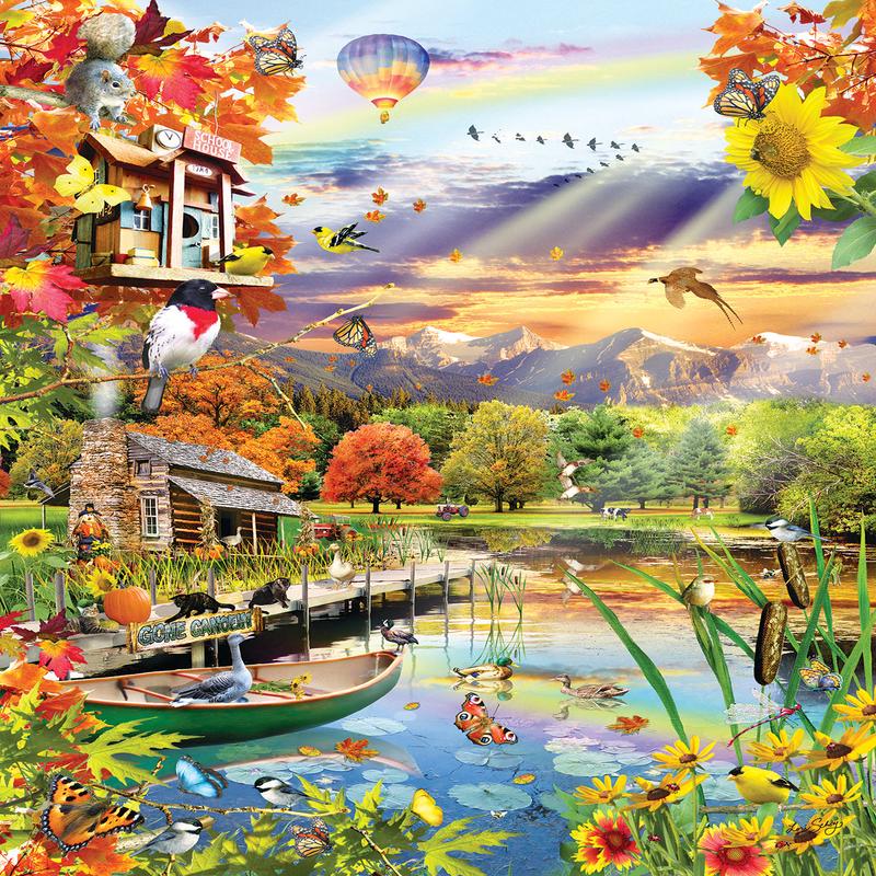 Autumn Lake 500 Pc Puzzle