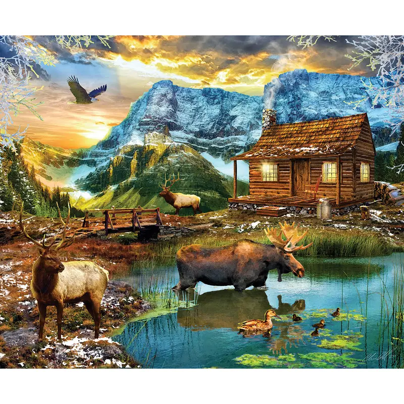 White Mountain Cabin 1000pc Puzzle