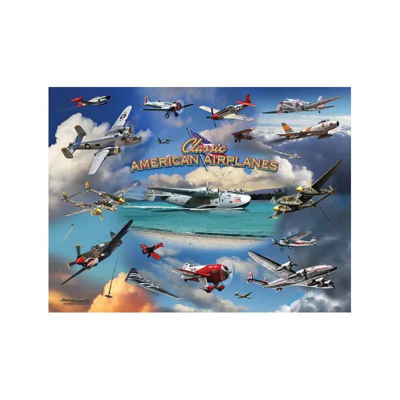 Classic American Planes 1000pc puzzle
