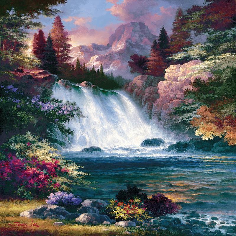Sunrise Falls Spring 1000pc puzzle