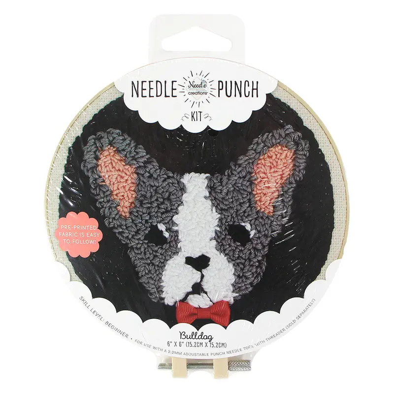 NEEDLE LICIOUS Needle Punch Kit 15.2 x 15.2 cm (6" x 6") - Bulldog