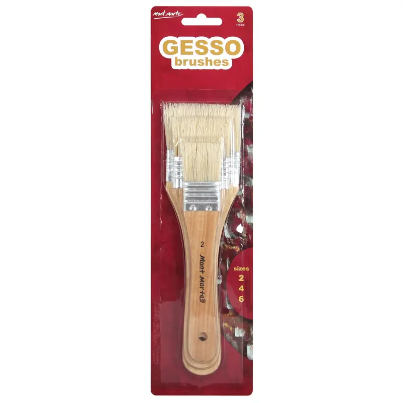 MONT MARTE Gesso Brush Set - Sizes 2, 4 & 6