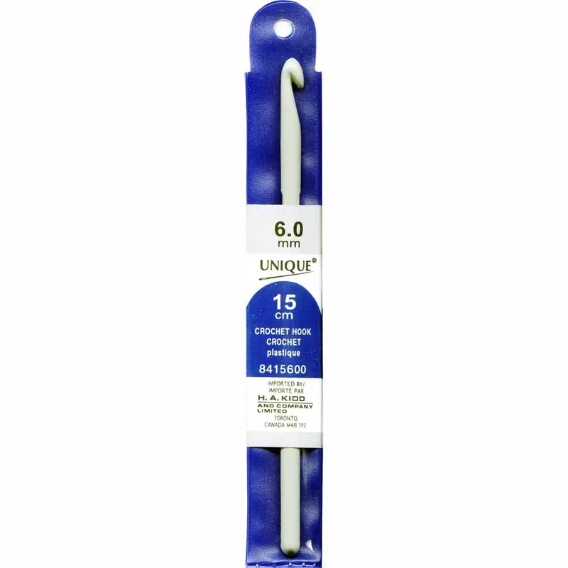 UNIQUE CROCHET Crochet Hooks 15cm (6) Plastic - 6mm/US J-10