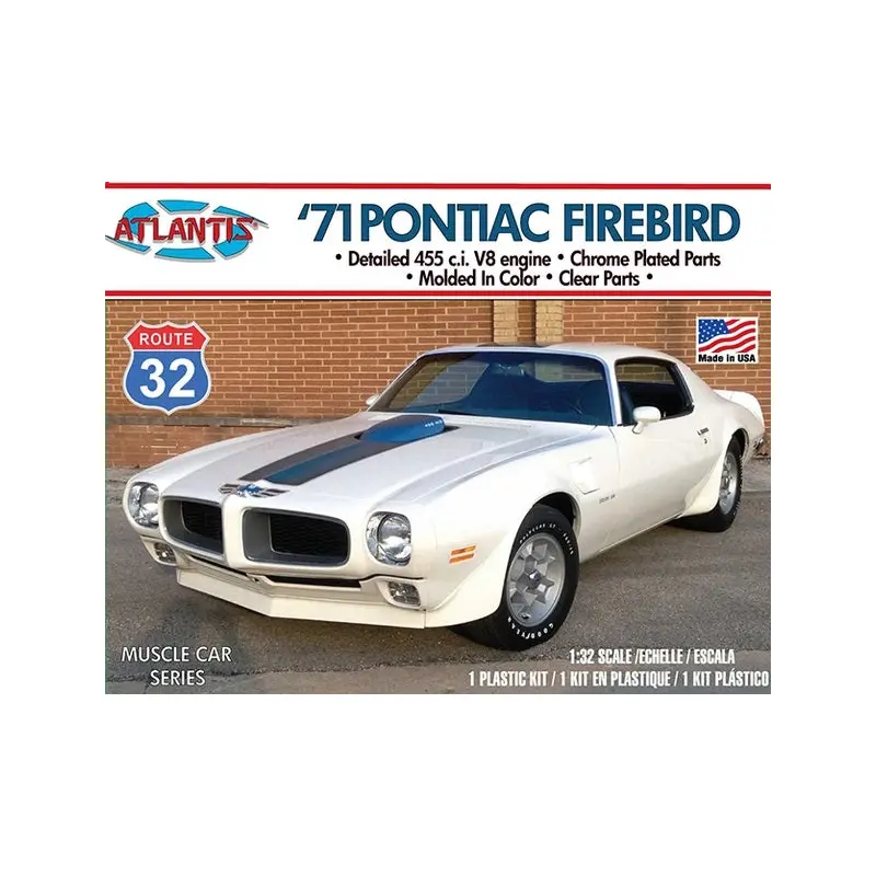 1971 Pontiac Firebird 1/32 Plastic Model Kit Atlantis