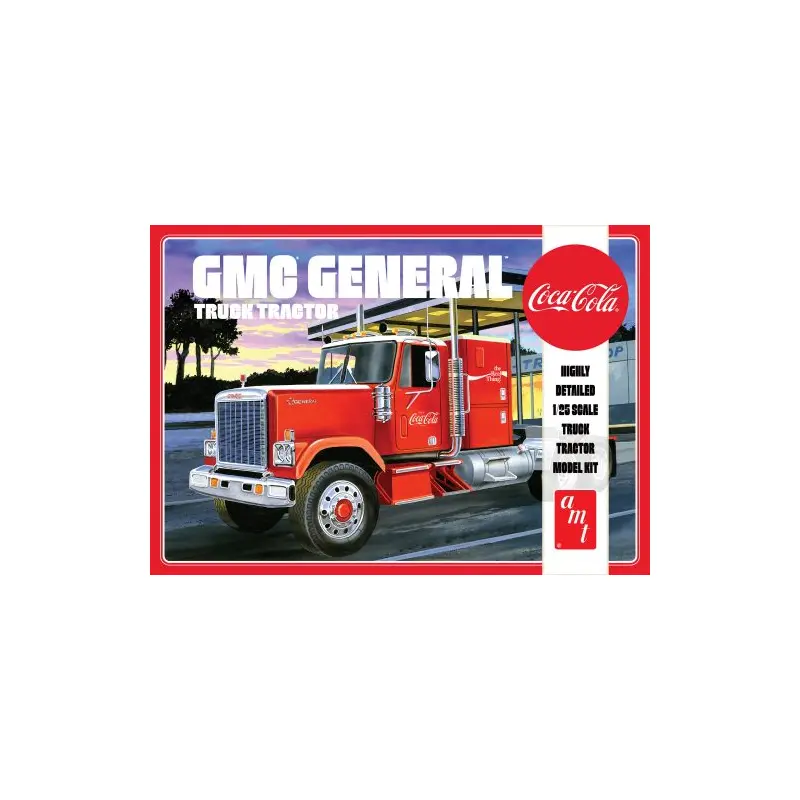 AMT 1976 GMC GENERAL SEMI TRACTOR (COCA-COLA) 1:25 SCALE MODEL KIT