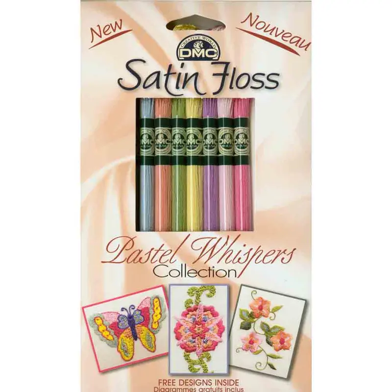 DMC #1008F Satin Floss 8 Pack - Pastel Whispers