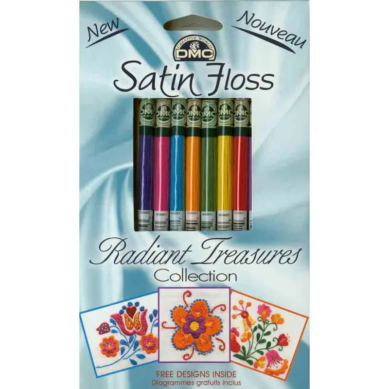 DMC #1008F Satin Floss 8 Pack - Radiant Treasures