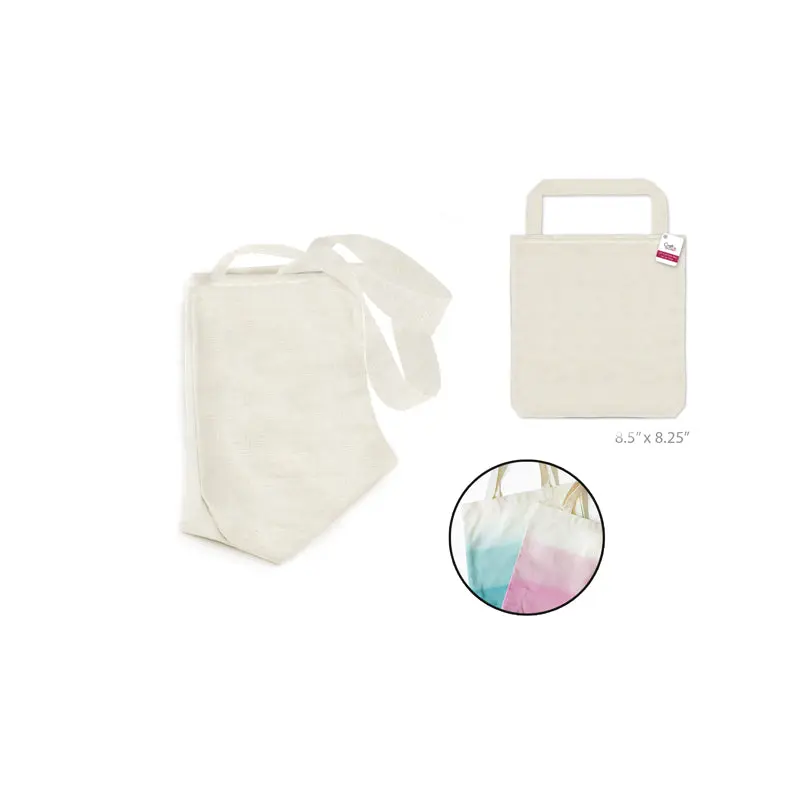 Canvas Bag: 8.5"x8.25"x1.75" DIY w/Canvas Handle