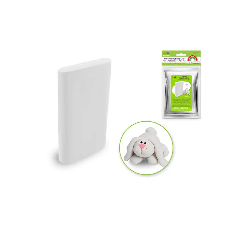 Krafty Kids: 30g Air-Dry Modelling Clay Lightweight F) White