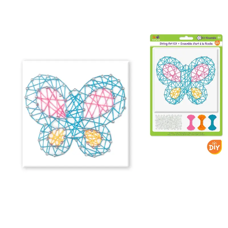 Krafty Kids Kit: DIY String-Art Kit E) Butterfly