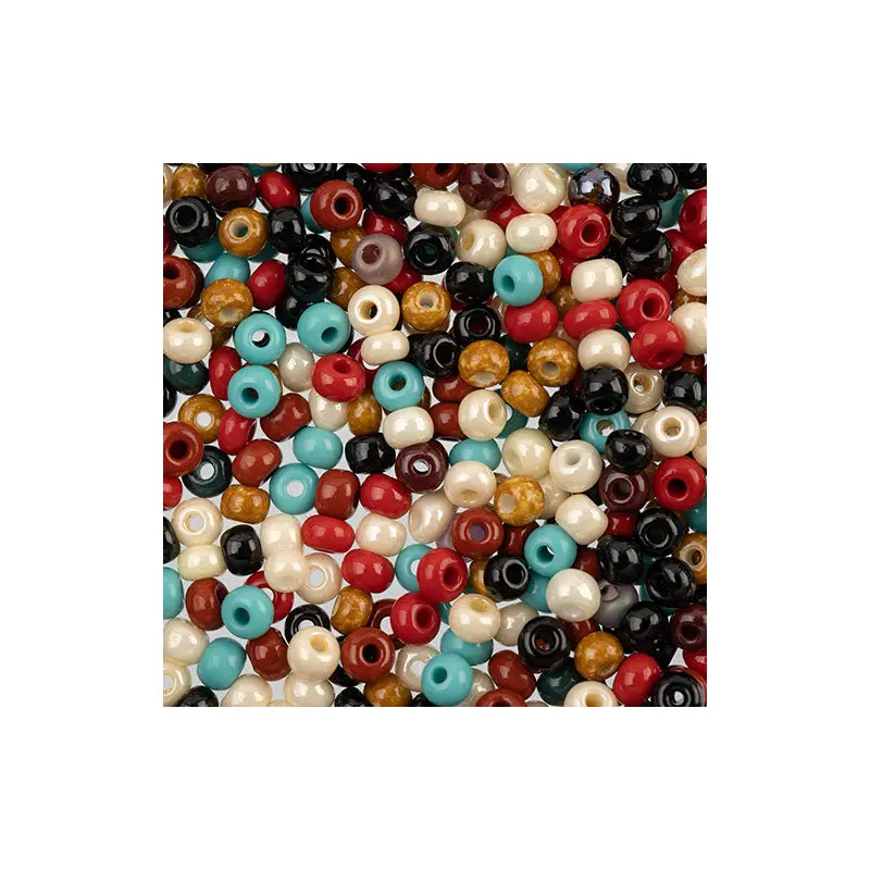 Czech Seed Beads apx 24g 6/0 Arizona Muse Mix