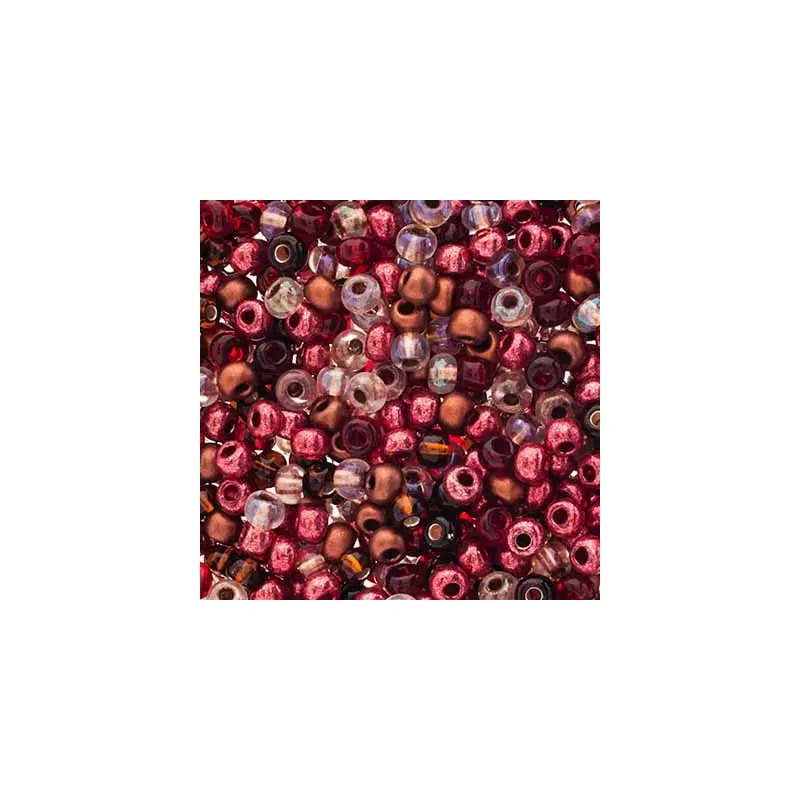 Czech Seed Beads apx 24g 6/0 Maleficents Blood Mix