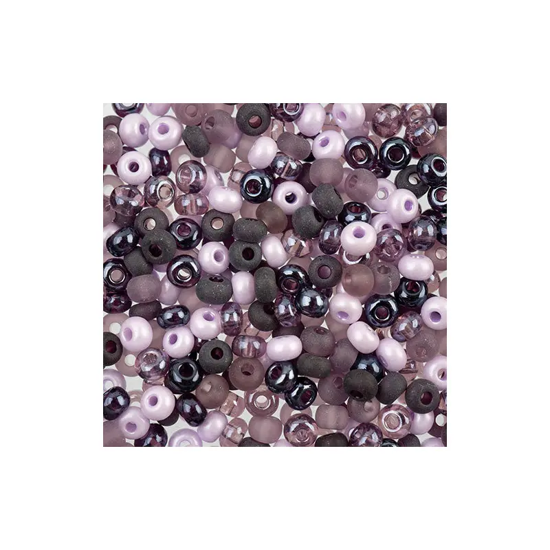 Czech Seed Beads apx 24g 6/0 Satin Luxe Mix