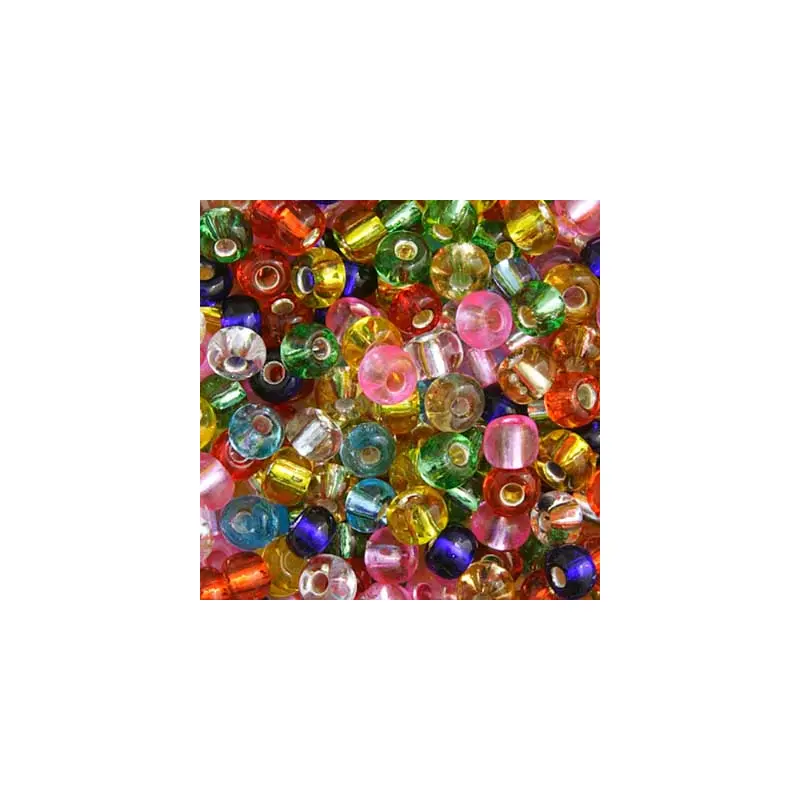 CZECH SEEDBEAD APPROX 22g VIAL S/L MULTI 6/0