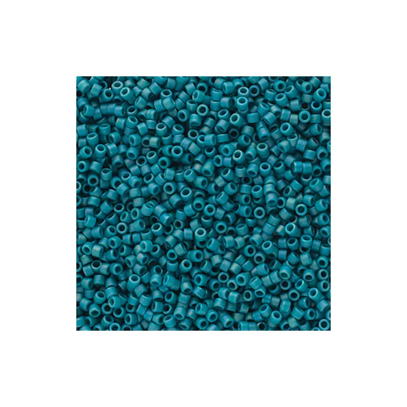 Delica 11/0 Frosted Glazed Rainbow Arctic Blue Matte AB