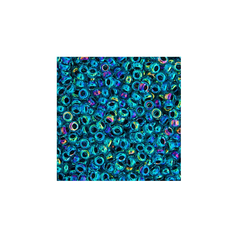 Miyuki Seed Bead 11/0 apx.22g Blue AB Lined-Dyed