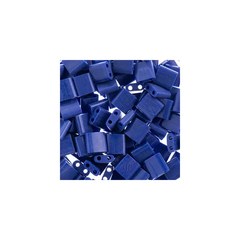 Miyuki TILA Beads 5x5mm 2 hole Royal Blue Opaque Luster