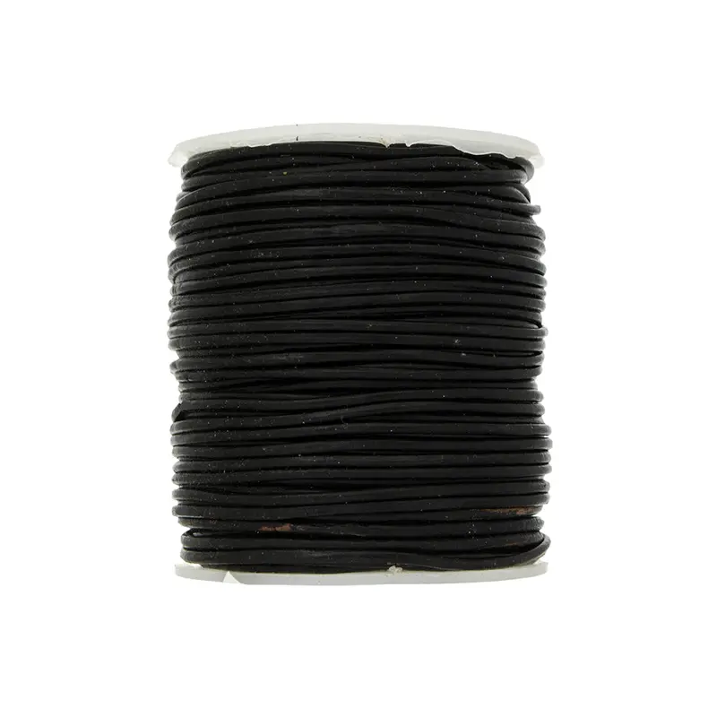 Dazzle-It Genuine Leather Cord 1mm Black