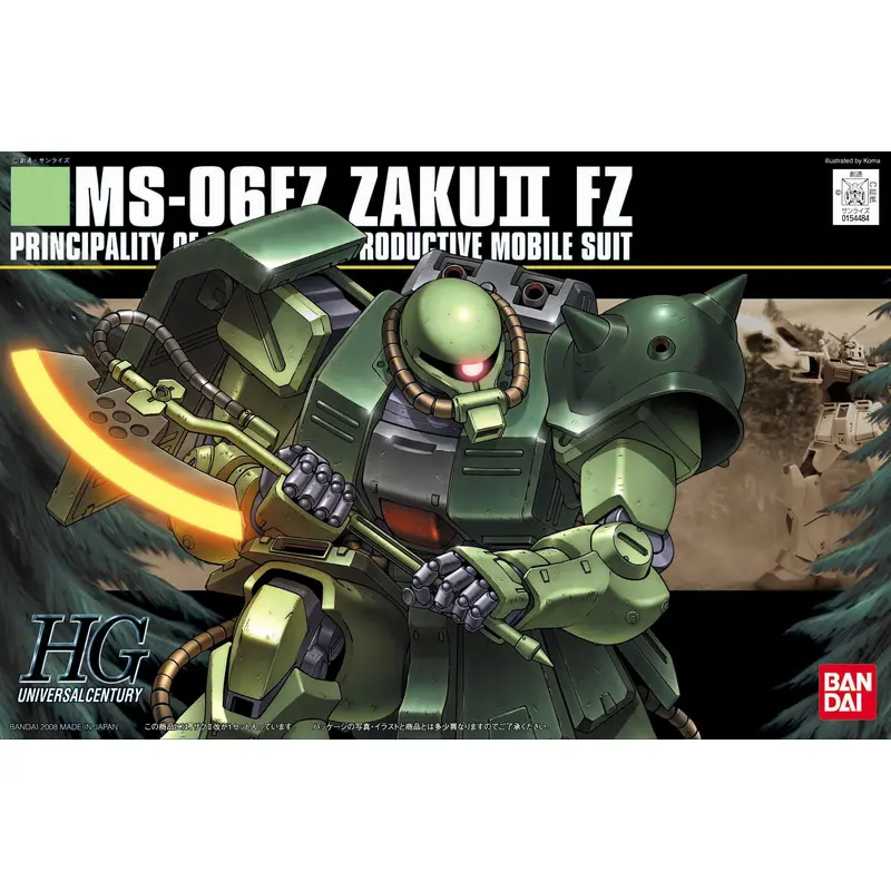 Bandai HGUC #87 1/144 Gundam MS-06FZ Zaku II Kai