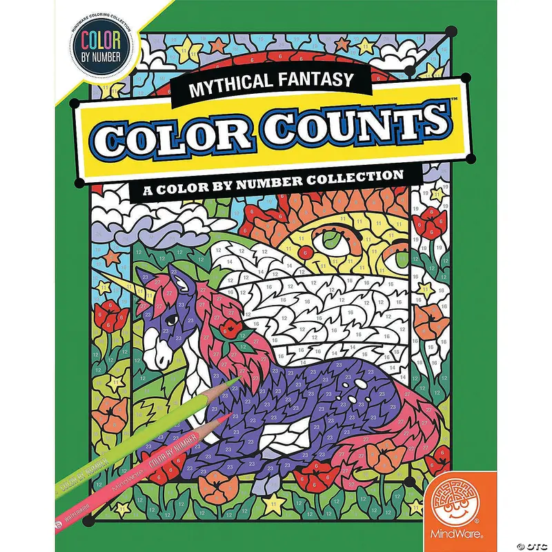 Color by Number Color Counts: Mythical Fantasy