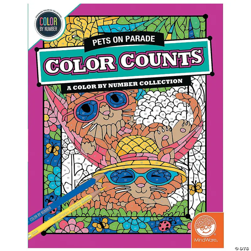 Color by Number Color Counts: Pets on Parade