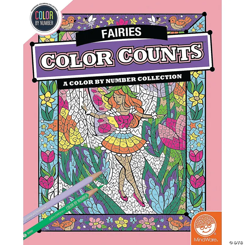 Color by Number Color Counts: Fairies