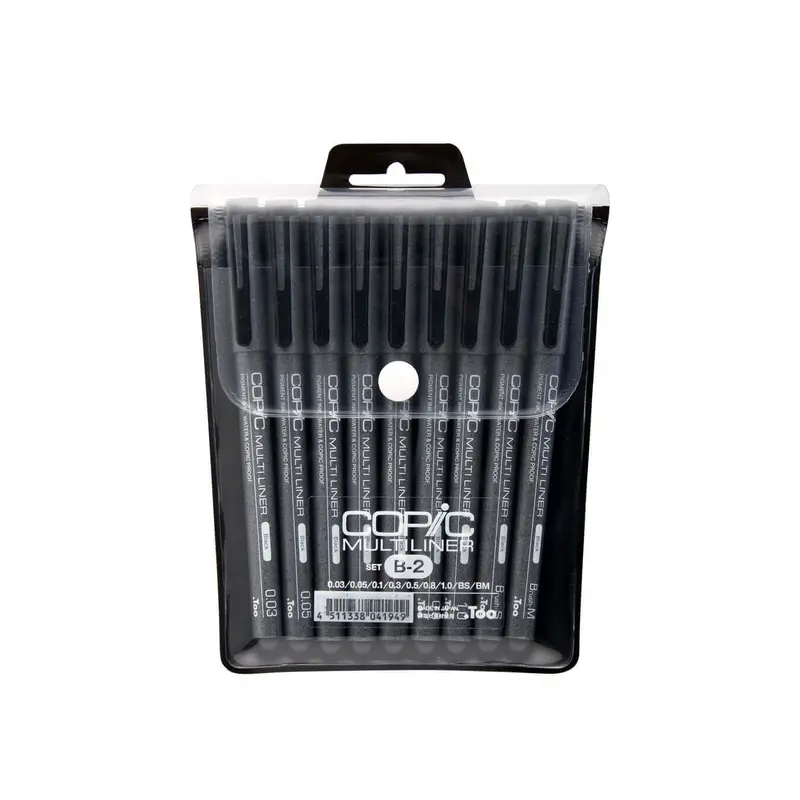 Copic Multiliner Black B-2 Set