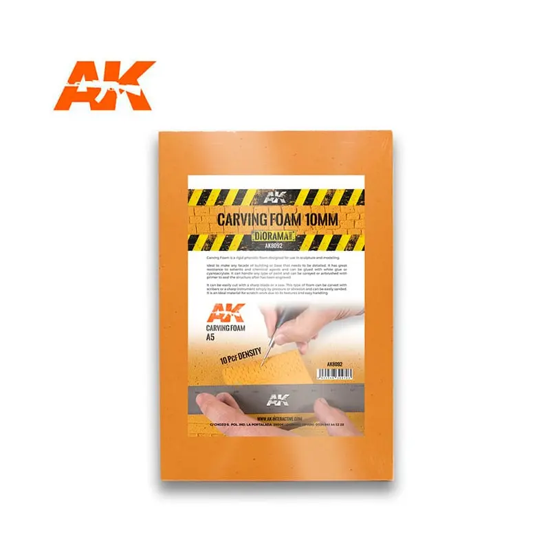 AK8092 CARVING FOAM 10MM A5 SIZE