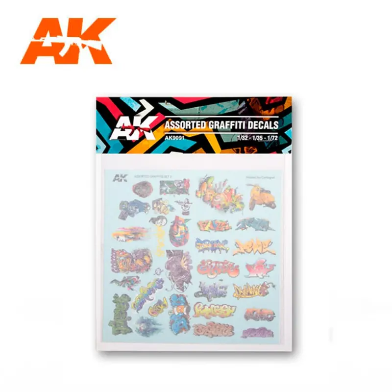 AK9091 ASSORTED GRAFFITI DECALS