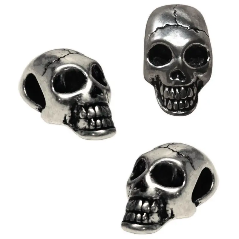Parachute Cord Beads 3/Pkg Skull