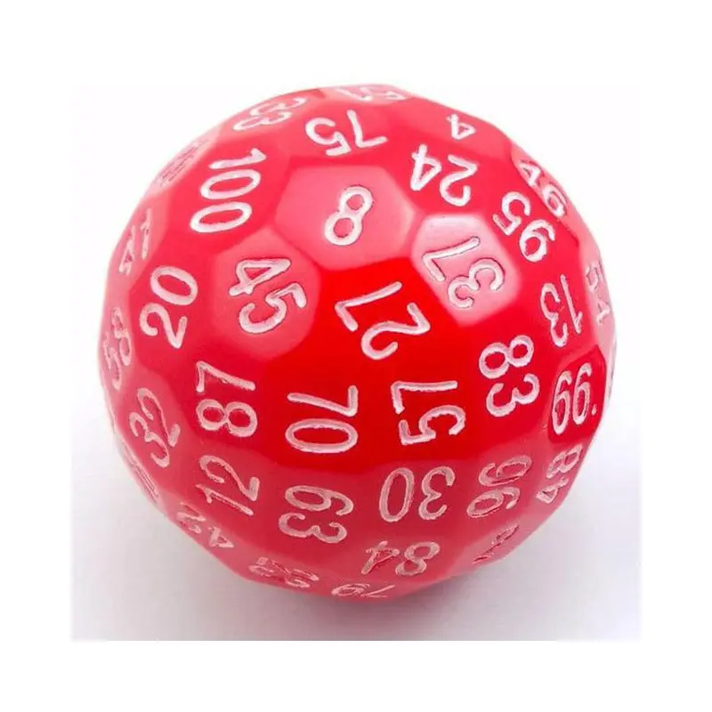 100 Sided Die - Red D100