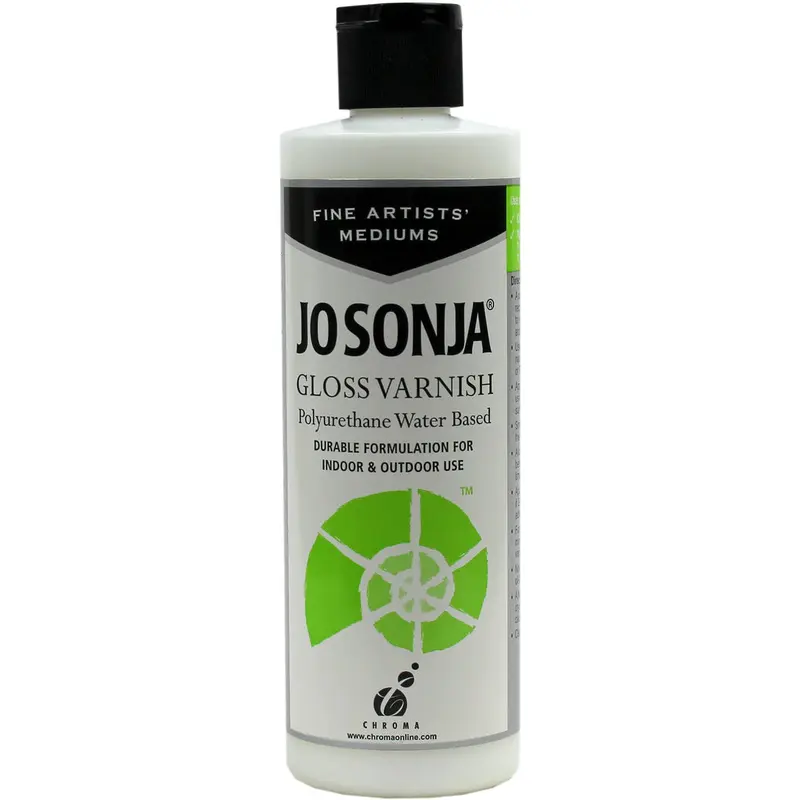 Jo Sonja Gloss Polyurethane Varnish - 8oz- 8oz