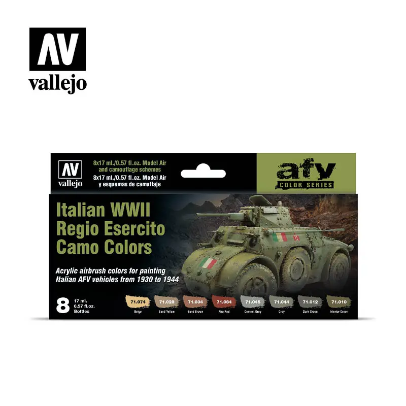 Vallejo 71.645 Italian WWII Regio Esercito Camo Colors