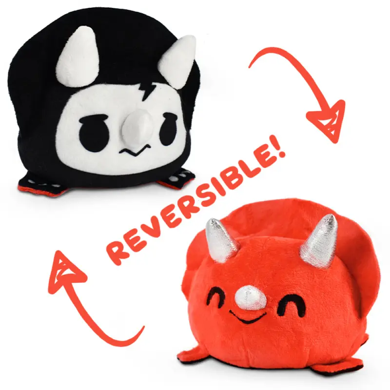 REVERSIBLE TRICERATOPS PLUSHIE