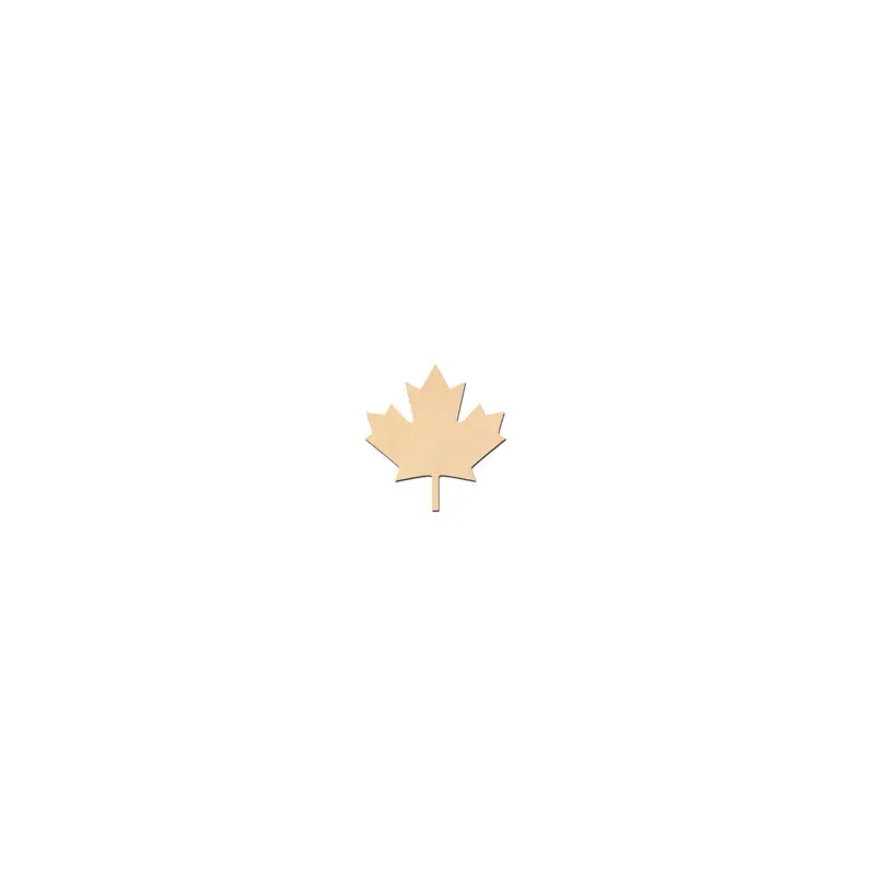 Wood 8.5" Maple Leaf