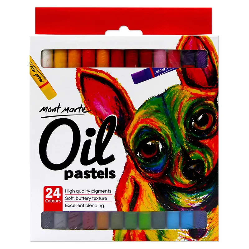 MONT MARTE Oil Pastels - 24pcs