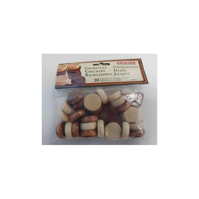 CROKINOLE 30 PCS WOODEN DISKS